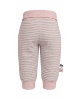 OrganicEra Organic Baby Pants with Elastic Band, Rose Striped - Image 2