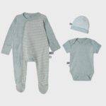 organicera organic 3 pcs newborn set aqua