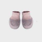 organicera organic baby booties rose
