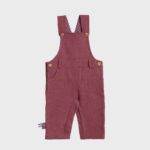 organicera organic baby dungaree bordeaux