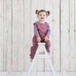 organicera organic baby dungaree bordeaux