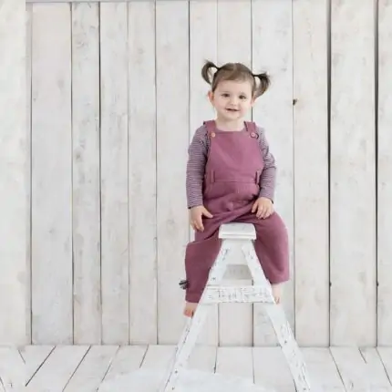 organicera organic baby dungaree bordeaux