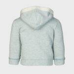 organicera organic baby hooded jacket aqua