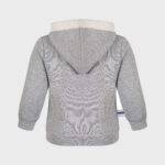 organicera organic baby hooded jacket grey