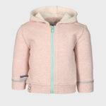 OrganicEra Organic Baby Hooded Jacket, Rose - Image 2