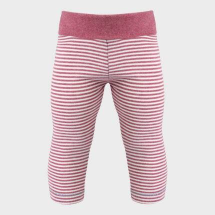 organicera organic baby leggings bordeaux ecru melange