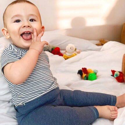 organicera organic baby leggings indigo
