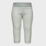 organicera organic baby leggings striped aqua melange