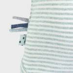 organicera organic baby long sleeve body suit aqua striped