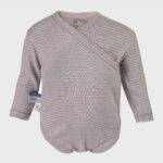 organicera organic baby long sleeve kimono body rose indstriped