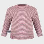 organicera organic baby long sleeve tshirt bordeaux striped