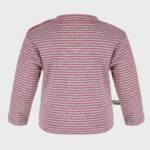 organicera organic baby long sleeve tshirt bordeaux striped