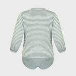 organicera organic baby long sleeve tshirt body aqua striped