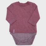 organicera organic baby long sleeve tshirt body bordeaux
