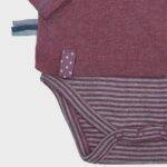 OrganicEra Organic Baby L/S T-shirt Body, Bordeaux - Image 2