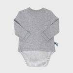organicera organic baby long sleeve tshirt body grey
