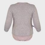 OrganicEra Organic Baby L/S T-shirt Body, Rose Striped - Image 2