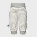 organicera organic baby pants with elastic band grey