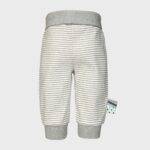 organicera organic baby pants with elastic band grey
