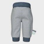 OrganicEra Organic Baby Pants with Elastic Band, Indigo Striped - Image 2