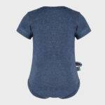 organicera organic baby short sleeve body suit ındigo