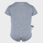 organicera organic baby short sleeve body indigo striped