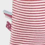 organicera organic baby short sleeve body suit bordeaux striped
