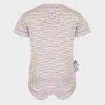 OrganicEra Organic Baby S/S Bodysuit, Rose Striped - Image 2