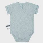 organicera organic baby short sleeve kimono body aqua