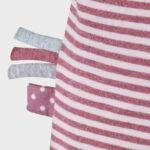 organicera organic baby short sleeve kimono body bordeaux striped