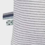organicera organic baby short sleeve kimono body grey striped