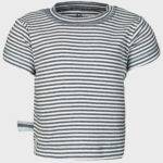 organicera organic baby short sleeve tshirt ındigo striped
