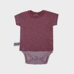 OrganicEra Organic Baby S/S T-shirt Body, Bordeaux - Image 5