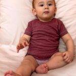 organicera organic baby short sleeve tshirt body bordeaux