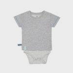 organicera organic baby short sleeve tshirt body grey