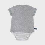 OrganicEra Organic Baby S/S T-shirt Body, Grey - Image 2