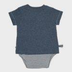 OrganicEra Organic Baby S/S T-shirt Body, Indigo - Image 3