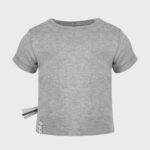 organicera organic baby short sleeve tshirt grey