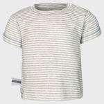 organicera organic baby short sleeve tshirt grey striped