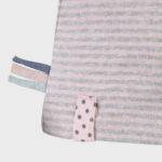 organicera organic baby short sleeve tshirt rose striped