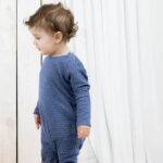 organicera organic baby sleepsuit indigo