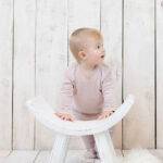 organicera organic baby sleepsuit rose