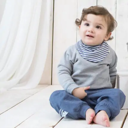 organicera organic baby sweatshirt grey