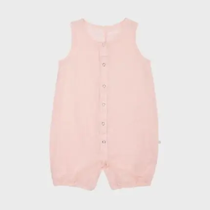 organicera organic hemp baby romper rose