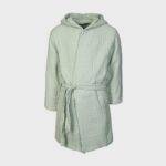 organicera organic muslin bathrobe 7-8 years mint