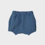 organicera organic muslin bloomer shorts ındigo