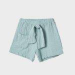 organicera organic muslin short aqua