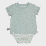 organicera organic baby short sleeve tshirt body aqua
