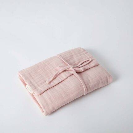 organicera organic muslin diaper changing mat rose
