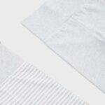 OrganicEra Organic Baby Footed Pants, 2 pcs Set, Aqua Melange - Image 2